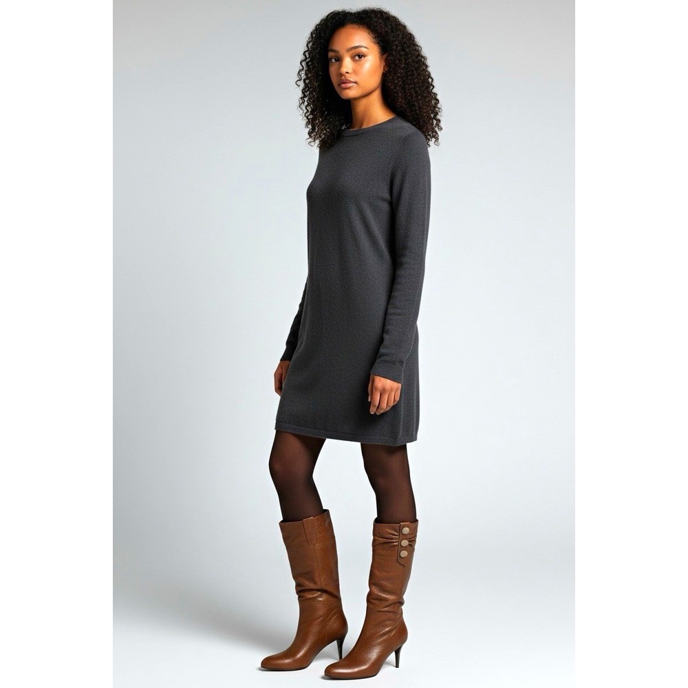 Mario Bologna Italy Brown Leather Knee High Boots EU 36 Button Heels